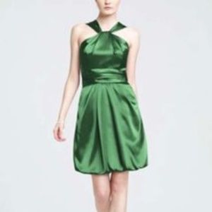 David’s Bridal Clover Y Neck Bridesmaid Dress